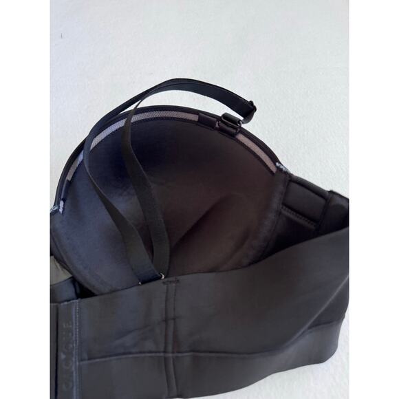 Cacique Black Strapless Plunge Bra 44B NWT Multi-Way Comfort Bliss - Picture 9 of 11